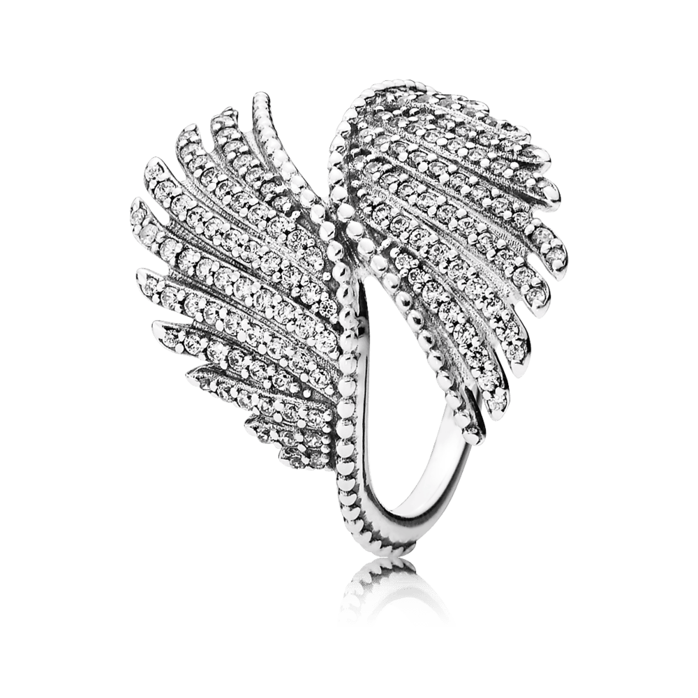Pandora Ring - Schimmernde Phoenixfeder - 190960CZ
