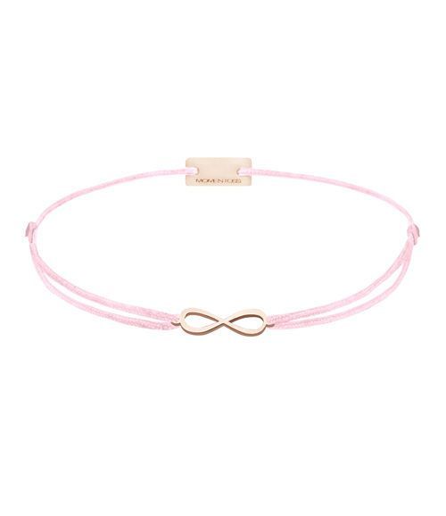 Momentoss Filo Armband - Textil - Rosa - rose vergoldet - Infinity - 21201771