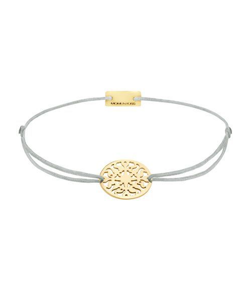 Momentoss Filo Armband - Textil - Hellgrau - Gelb vergoldet - Sonne - 21202264