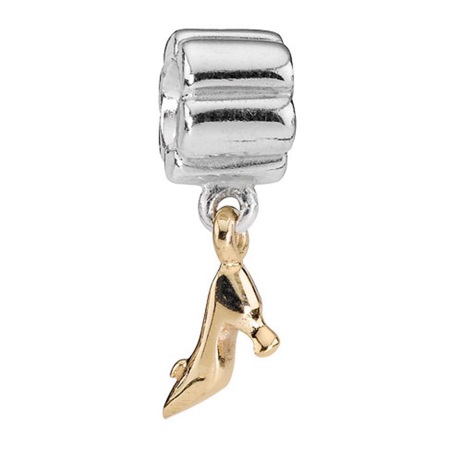 Pandora Charm - Silber mit Anhänger goldener Damenschuh - 790349