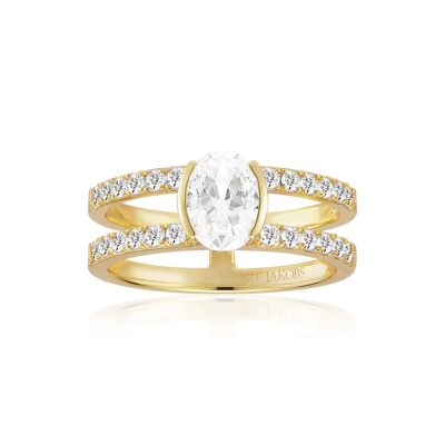 SIF Jakobs Ring SJ-R2357-CZ-YG