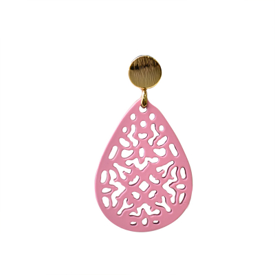 Orecchini Ohrringe Giada-rosa-gold
