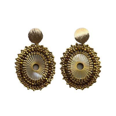 Orecchini Ohrringe Nini-oval-gold-gold