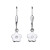 Schneider Basic Ohrringe - Silber - Blume hängend Weiß - SK06