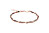 Momentoss Filo Armband - Textil - Schwarz Braun - Rose vergoldet - 20200933