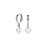 FJF JEWELLERY Creolen - Creole Classic Hoop Pearl - FJF0030043SRH