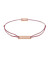 Momentoss Filo Armband - Textil - Rotbraun - Rosé - Eckig - 21200062