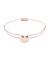 Momentoss Filo Armband - Textil - Hellrosa - Roségold - 21200067