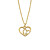 Auranto Collier - Silbercollier Herz gold - M262089