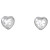 Schneider Basic Ohrstecker - Silber - Herz Weiß - SK13