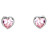 Schneider Basic Ohrstecker - Silber - Herz Rosa - SK14