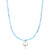 FJF JEWELLERY Halskette - Icon Heart Stone Edition Aquamarine - FJF0010050SAQ