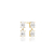SIF Jakobs Ohrringe - Ellisse Due Piccolo - SJ-E2308-CZ-YG