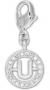 Swarovski Charm -  Letter U - 1109750