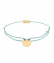 Momentoss Filo Armband - Textil - Hellblau - Gold - 21200022