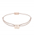 Momentoss Filo Armband - Textil - Braun Beige - rosé vergoldet - Schmetterling - 21200794