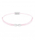 Momentoss Filo Armband - Textil - Rosa - Silber - Infinity - 21201723