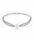 Momentoss Filo Armband - Textil - Lila - Lilie Silber rhodiniert - 21202680