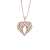 Auranto Collier - Silbercollier Flügel rose - M262099