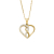 Auranto Collier - Silbercollier Herz gold - M262115