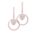 LaViida Ohrstecker - Herz - ELU629RG