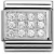 SilverShine aus Edelstahl mit 925er Silber und Zirkonia - Pavé Weiß - 330307/01 Classic von Nomination
