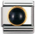 Nomination Classic - EDELSTEINE RUND aus Edelstahl und 18K-Gold (ACHAT SCHWARZ)