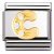 Nomination Classic - BUCHSTABEN Edelstahl, 18K-Gold und Cubic Zirc. (C)