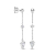 FJF JEWELLERY Ohrringe - Icon Kite Pendulum - FJF0030036SWH
