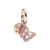 Rosafarbener Schmetterling & Spruch Doppelter - 782555C01 Charm von Pandora