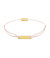 Momentoss Filo Armband - Textil - Hellrosa - Gold - Eckig - 21200056