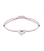 Momentoss Filo Armband - Textil - Rosa-Braun - rhodiniert - Herz - 21200214