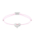 Momentoss Filo Armband - Textil - Babyrosa - rhodiniert - Herz - 21200972