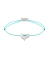 Momentoss Filo Armband - Textil - Blau - rhodiniert - Herz - 21201001