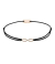 Momentoss Filo Armband - Textil - Schwarz - rosé vergoldet  - Infinity - 21201769