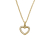 Auranto Collier - Silbercollier Herz gold - M262080