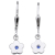 Schneider Basic Ohrringe - Silber - Blume hängend Blau - SK05