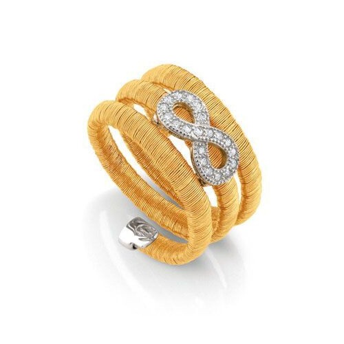 Nomination Ring - Flair - Gold - Infinity - Dreifach - 145801/012