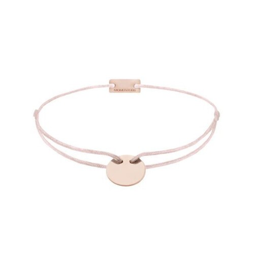 Momentoss Filo Armband - Textil - Hellrosa - Roségold - 21200067