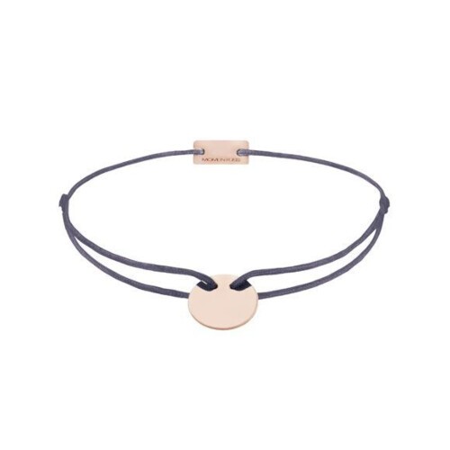 Momentoss Filo Armband - Textil - Lila Grau - Roségold - 21200074