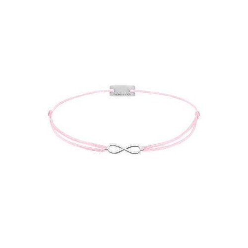 Momentoss Filo Armband - Textil - Rosa - Silber - Infinity - 21201723