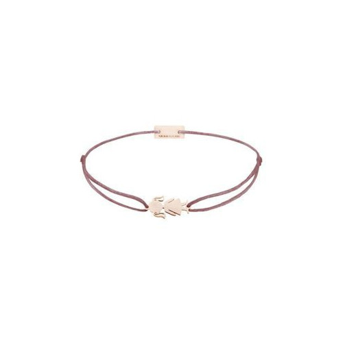 Momentoss Filo Armband - Textil - Rosa Braun - rose vergoldet - Mädchen - 21202010