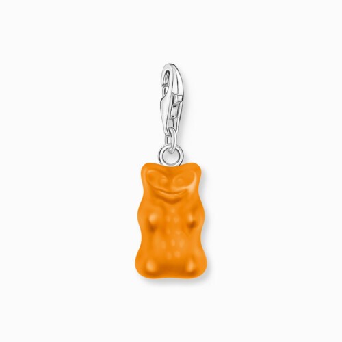 Thomas Sabo Charm - Goldbären-Anhänger in Orange - 2185-017-8