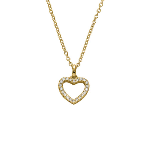Auranto Collier - Silbercollier Herz gold - M262080
