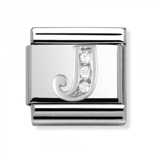 Nomination Classic - SilverShine Buchstabe J mit Zirkonia - 330301/10