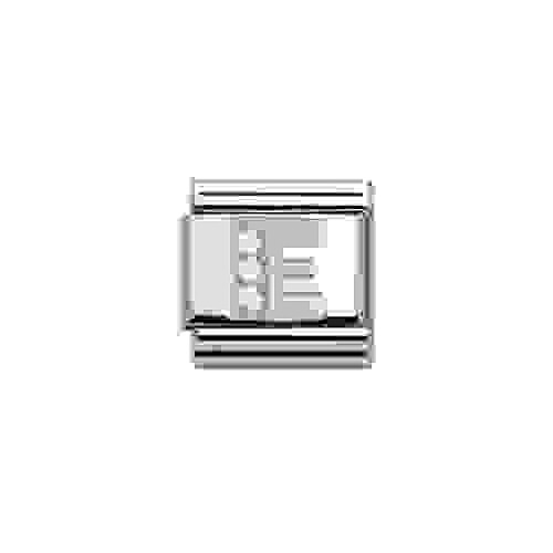 Nomination Classic - SilverShine Buchstabe E mit Zirkonia - 330301/05