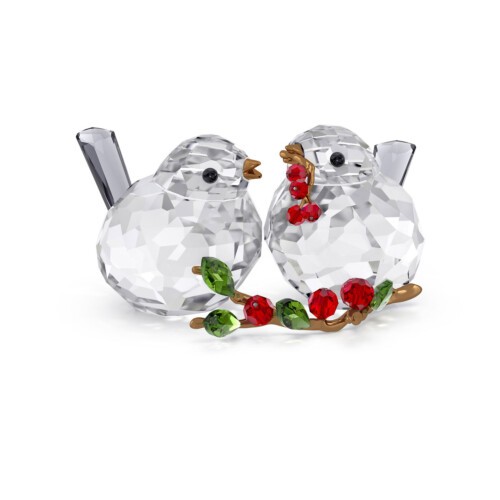 Swarovski Kristall Figuren - Vogelpaar und Beeren - 5701371