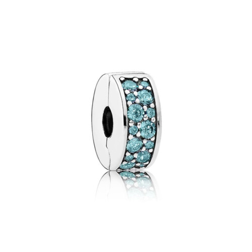 Pandora Charm - Türkisfarbener Pave Glanz - 791817MCZ