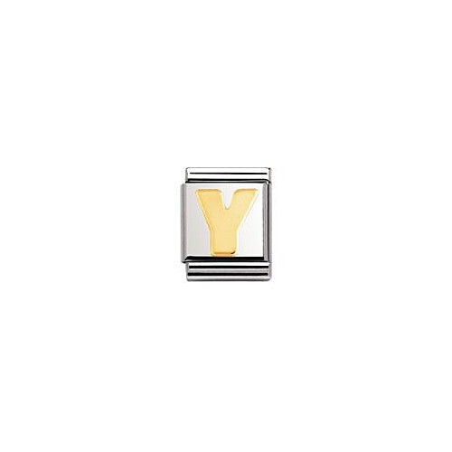 Nomination BIG - BUCHSTABE Edelstahl und 18K-Gold (Y)
