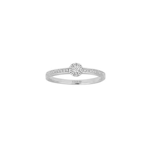 Stardiamant Ring - Diamant Weißgold 585 - D6452/W